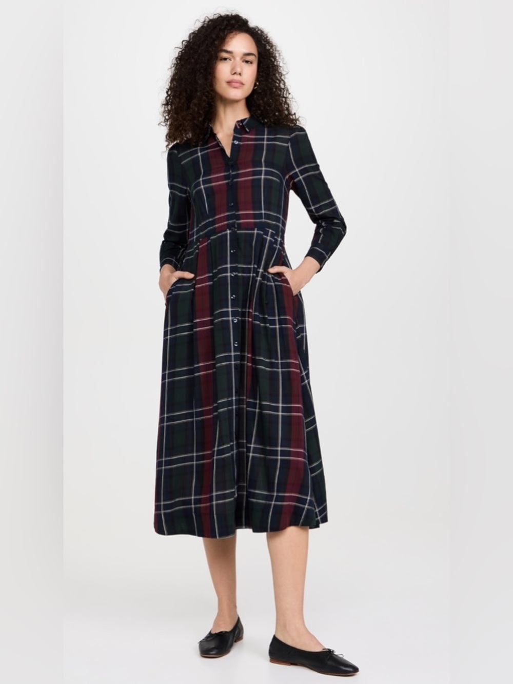 Birds of Paradis / Trovata Emmelie Dress Plaid